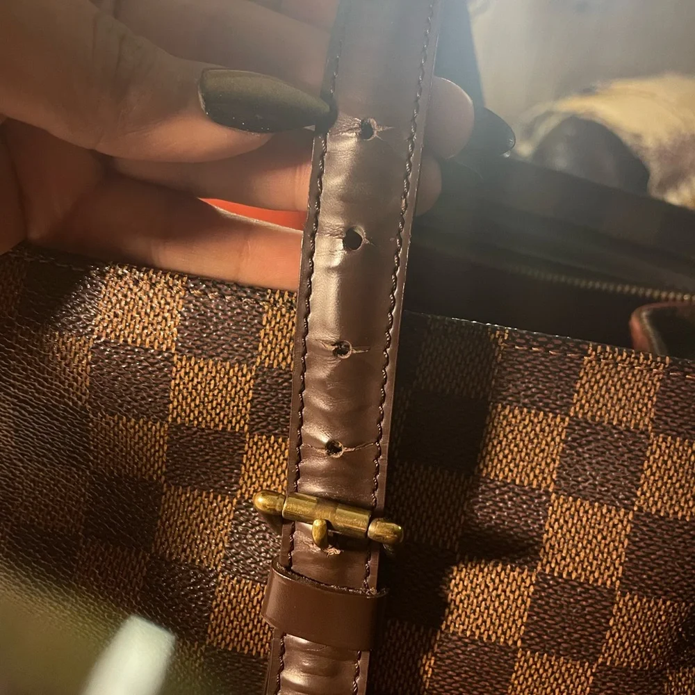 Louis Vuitton Brown Checkered Tote - Picture 4 of 16